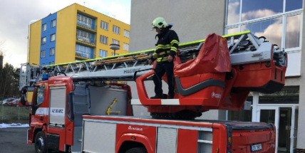 HZS Příbram se seznamuje s novým automobilovým žebříkem